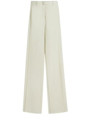 Lanvin Belt-Loop Casual Trousers - White