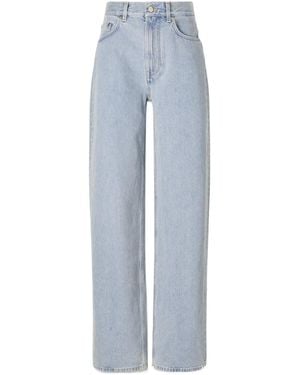 Loulou de Saison High Waist Straight Leg Jeans - Blue