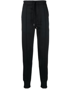 Tom Ford Tapered-Leg Track Trousers - Black