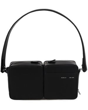 Kara Stacked Hobo Bag - Black