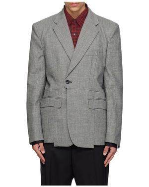Vetements Long-Sleeved Suit Jacket - Grey