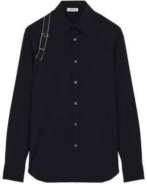 McQueen Harnes Long-Sleeved Shirt - Blue