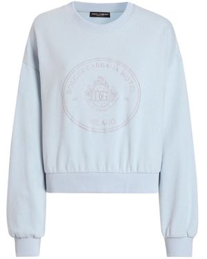 Dolce & Gabbana Logo-Detail Sweatshirt - Blue
