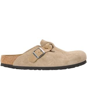 Birkenstock Boston Suede Mules - White