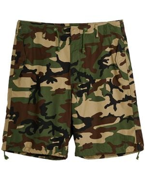 Stussy Camouflage Shorts - Green
