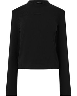 Jacquemus Long Sleeve Plain Shirt - Black