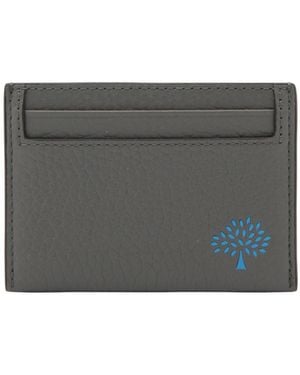 Mulberry Logo-Embossed Cardholder - Grey