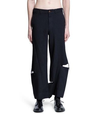 Comme des Garçons Belt Loops Slacks - Blue