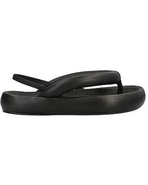 Isabel Marant Simple Leather Flip-Flops - Black