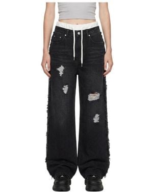 Marissa Chiara Drawstring Jeans - Black