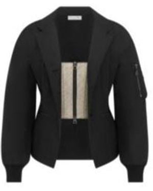 Dior Fitted Jacket With Integrated Bustier - Black