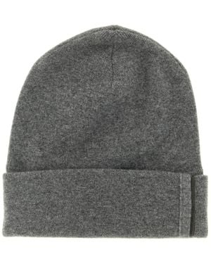 Brunello Cucinelli Monile-Detail Beanie Hat - Gray