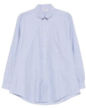 Barena Striped Button-Up Shirt - Blue