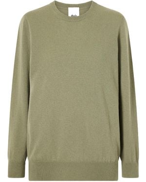 Allude Wool And Cashmere-Blend Jumper - Green