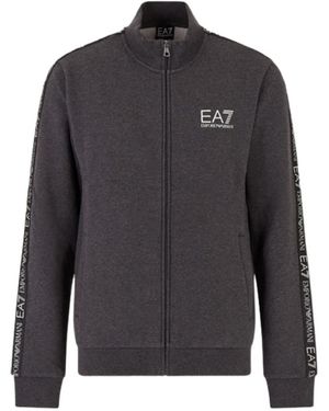 EA7 Logo Casual Coat - Gray