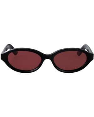Retrosuperfuture Parola Oval-Frame Sunglasses - Red
