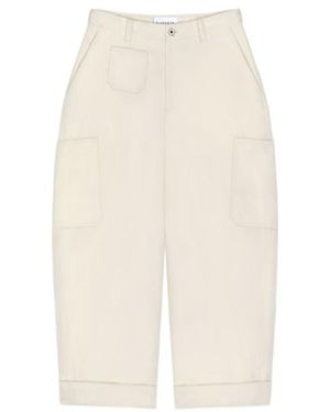 Givenchy Cocoon Cropped Cargo Trousers - White