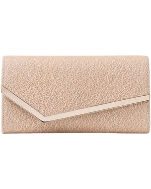 Jimmy Choo Emmie Chain Clutch Bag - Natural
