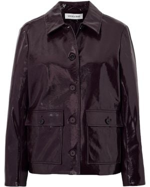 Veronica Beard Minimalleather Jacket - Purple
