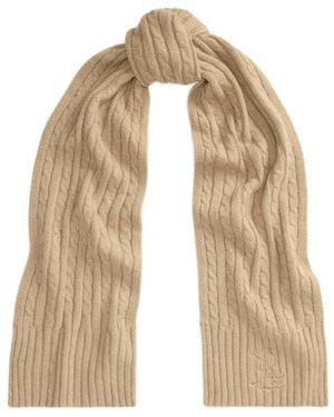 Ralph Lauren Ribbed Scarf - Natural