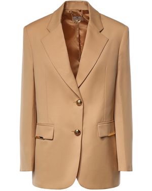 Elisabetta Franchi Single-Breasted Blazer - Brown