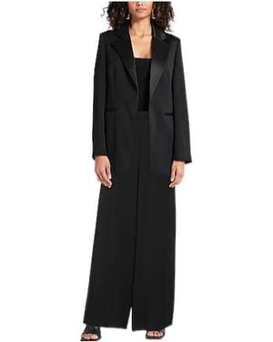 Max Mara Minimal Satin Trousers - Black