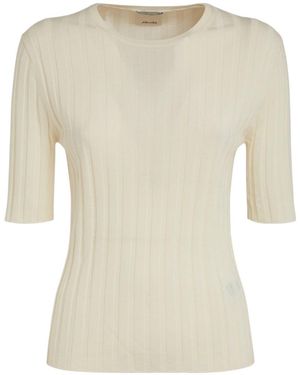 Allude Ribbed Jumper - Natural