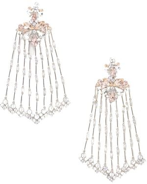 Rabanne Teardrop-Shaped Earrings - White