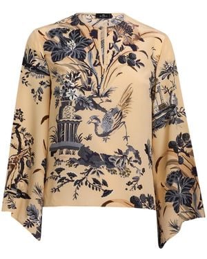 Etro Printed Top - Metallic