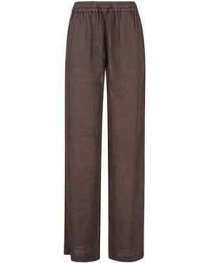 Fay Relaxed Fit Trousers - Brown