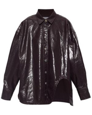 The Attico Long-Sleeve Casual Jacket - Purple