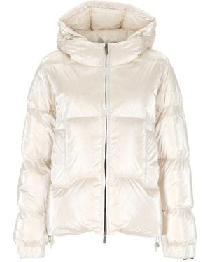 K-Way Lethille Thermo Pearly Short Puffer Jacket - Natural