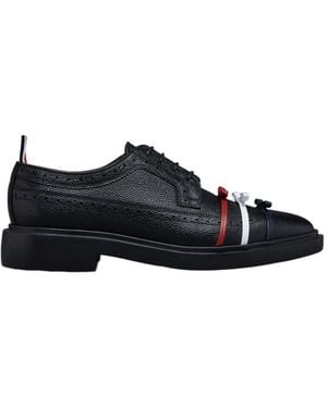 Thom Browne Bow Detailed Longwing Brogues - Black
