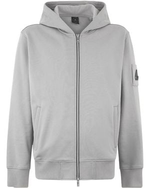 Moose Knuckles Hartsfield Zip-Up Hoodie - Gray