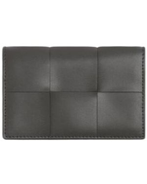 Bottega Veneta Cassette Business Card Case - Grey