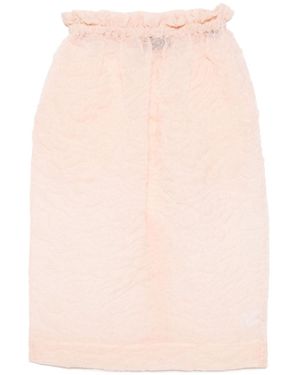 Simone Rocha Ruffle-Waisted Skirt - Pink