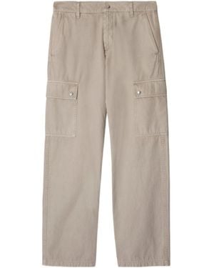 Burberry Straight-Leg Cargo Trousers - Grey