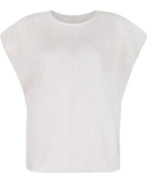 Calvin Klein Short-Sleeved Crewneck Top - White