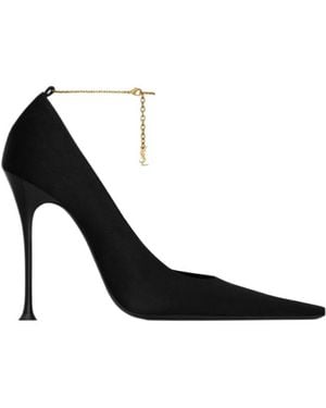 Saint Laurent Régine Pointed Toe Pumps - Black