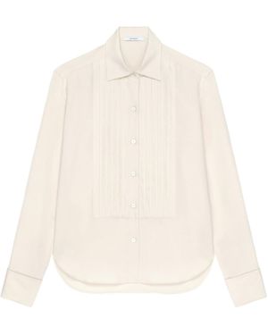 Givenchy Silk Tuxedo Shirt - White
