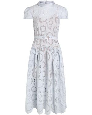 Self-Portrait Lace Dress - White