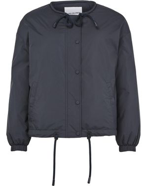 Yves Salomon Long Sleeve Casual Jacket - Blue