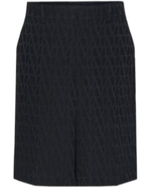Valentino Toile Iconographe Bermuda Shorts - Blue