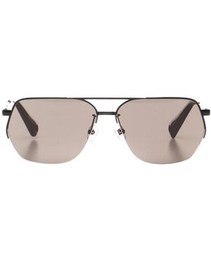 Jacquemus X Linda Farrow Aviador Sunglasses - Metallic