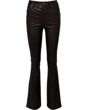 FRAME Flared Casual Trousers - Black