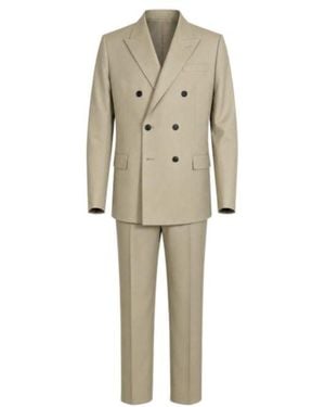 Gucci Long Sleeve Suit And Pants Two Piece Set - Natural
