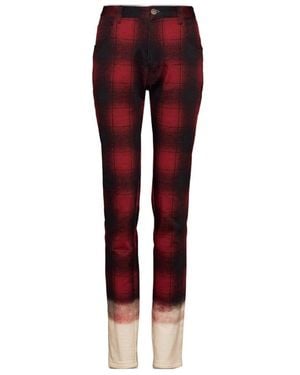 Maison Margiela Pendleton Skinny Jeans - Red