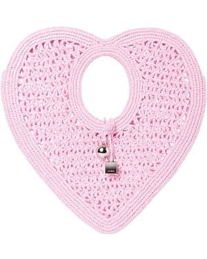 Jacquemus The Spiaggia Coeur Top Handle Bag - Pink