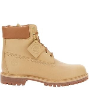 Timberland Premium Waterproof Lace-Up Boots - Natural