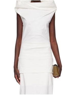 Issey Miyake Sleeveless Top - White
